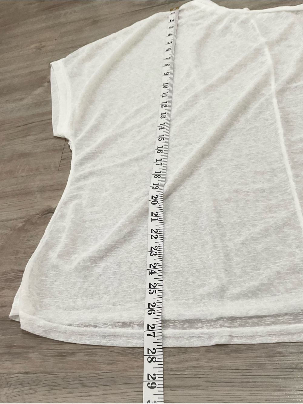 SHEIN White Asymmetrical Scoop Neck Short Sleeve Lightweight Tee Size 3X NEW - Picture 7 of 14